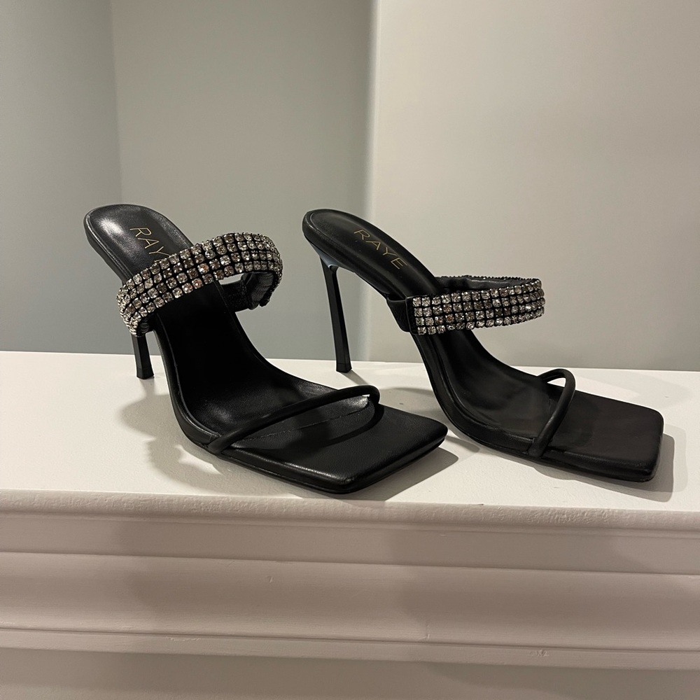 RAYE Hana Heel in Black (W7.5)